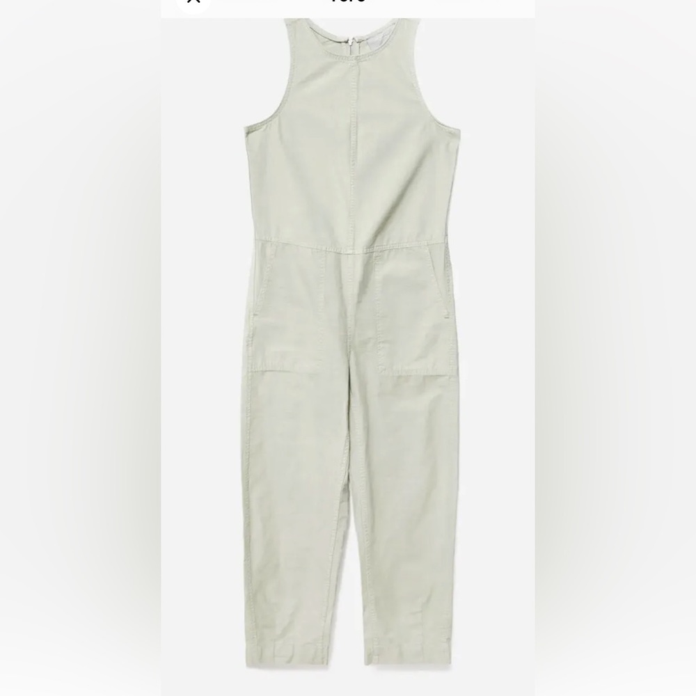 Everlane Cotton Sage Green Jumpsuit